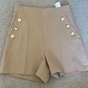 Zara high rise dressy shorts